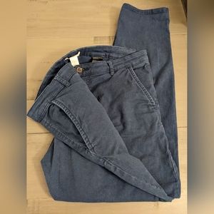 H&M navy ankle cargo pants